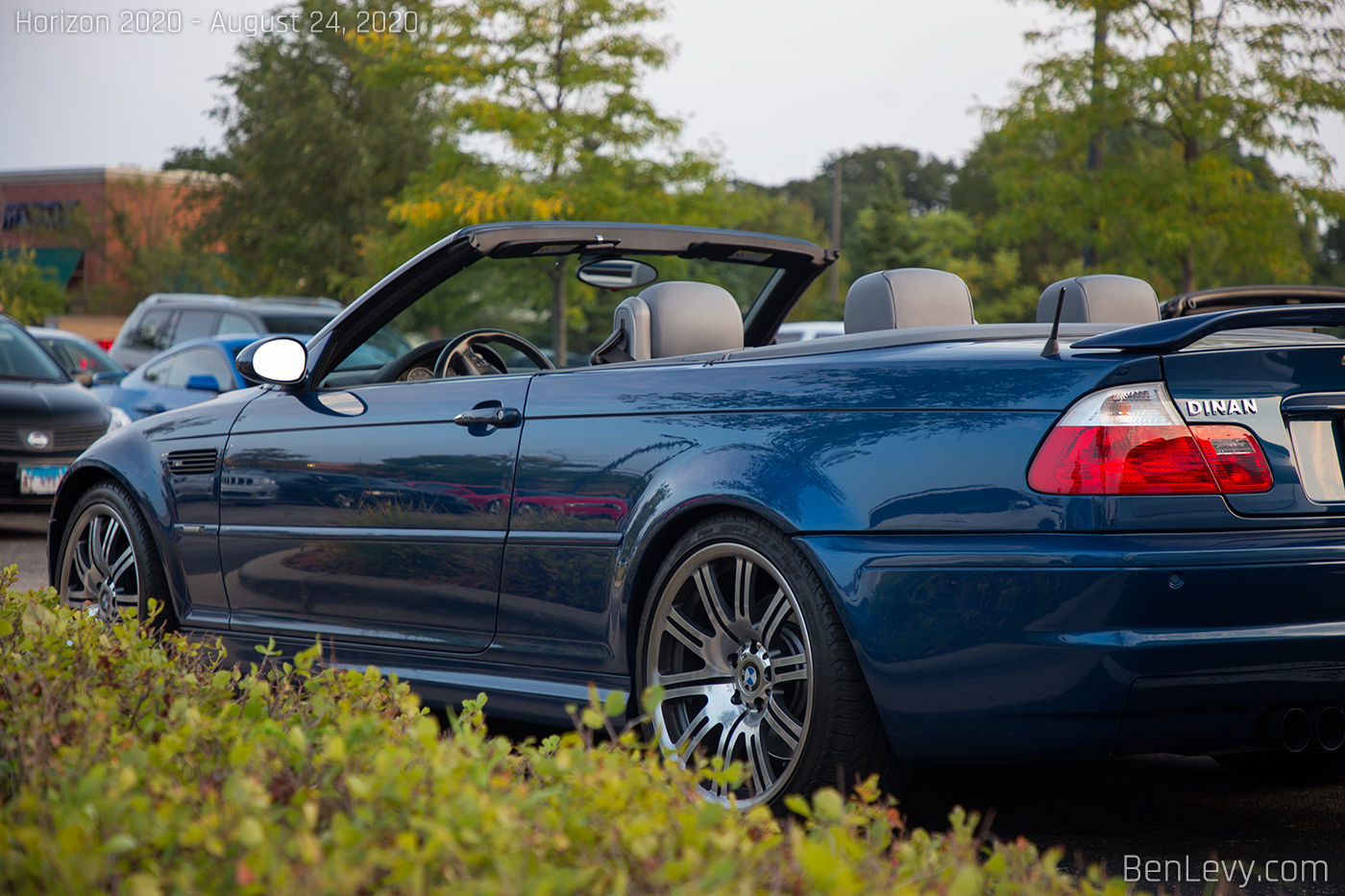 Blue E46 BMW M3 convertible