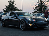 Black Hyundai Genesis coupe at Horizon 2020