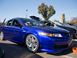 Blue Acura TL