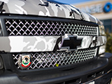 Detail of Camouflage Wrap on Chevrolet Silverado