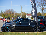 Side of Bagged, Black Nissan 350Z