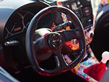 NRG Innovations steering wheel in Subaru WRX