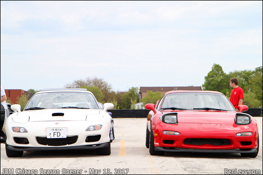 Mazda RX-7s at JDM Chicago meet
