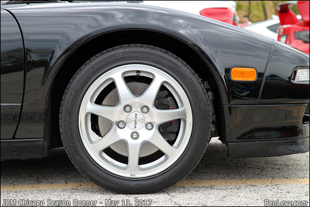 OEM Six-Spoke  Wheel on Acura NSX