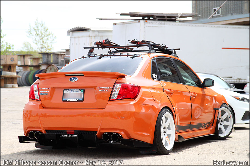 Orange Subaru WRX