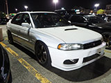 White Subaru Legacy