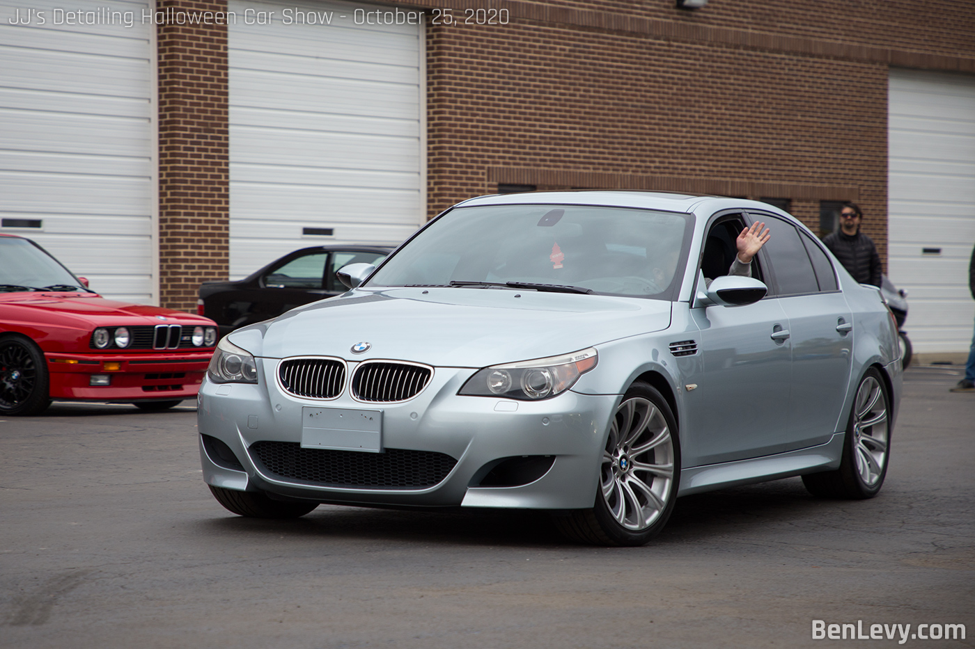Waving from an E60 BMW M5