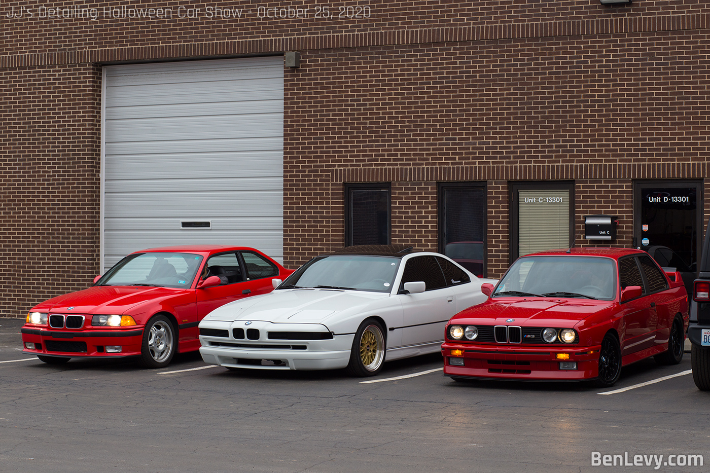 BMW E36 M3, E31 840Ci, and E30 M3