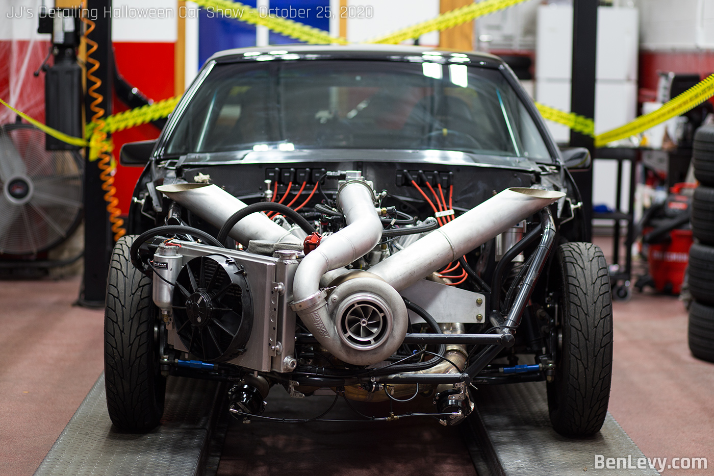 Huge Turbo On Foxbody Mustang BenLevy Com