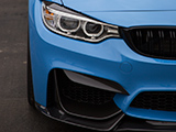 F80 BMW M3 with Carbon Front Bumper Insert Set
