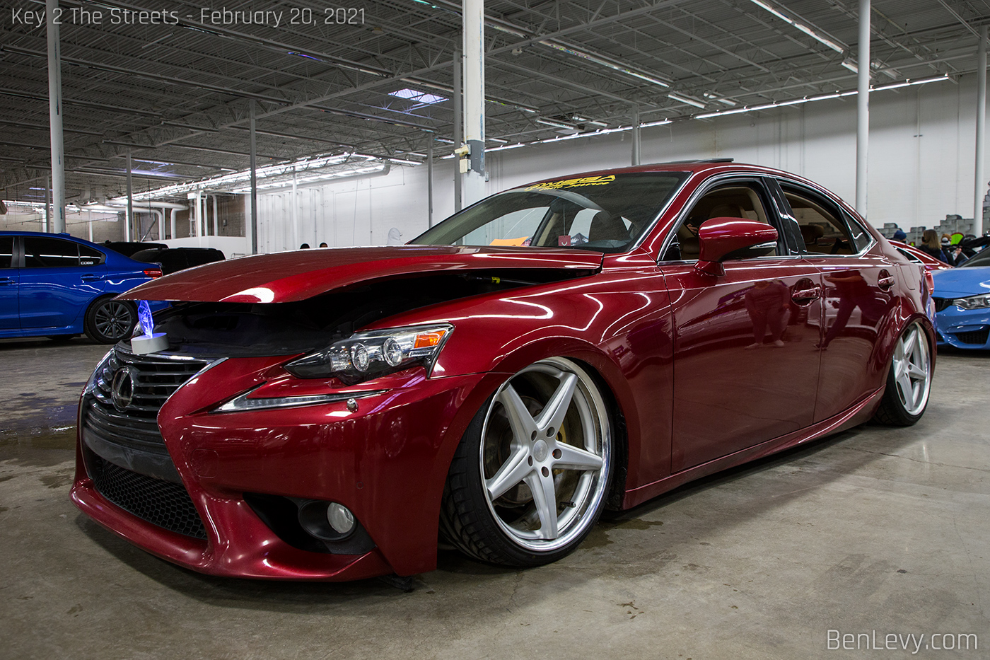 Bagged Red Lexus IS 250