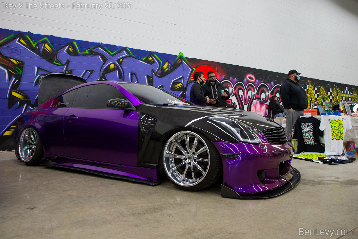 Bagged Purple G35 Coupe