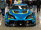 Front view of a Widebody Supra with Pandem Bodykit