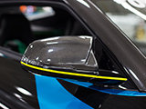 Carbon Fiber Mirror Cap on A90 Supra