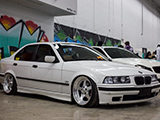 White E36 BMW Sedan