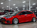 Red Ford Focus ST on WCI Wheels