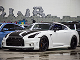 Custom Nissan GT-R in Black and White