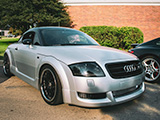 Silver Audi T with Black Roof
