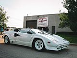 White Lamborghini Countach at Chicago-Area Car Show