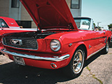 Red 1966 Ford Mustang