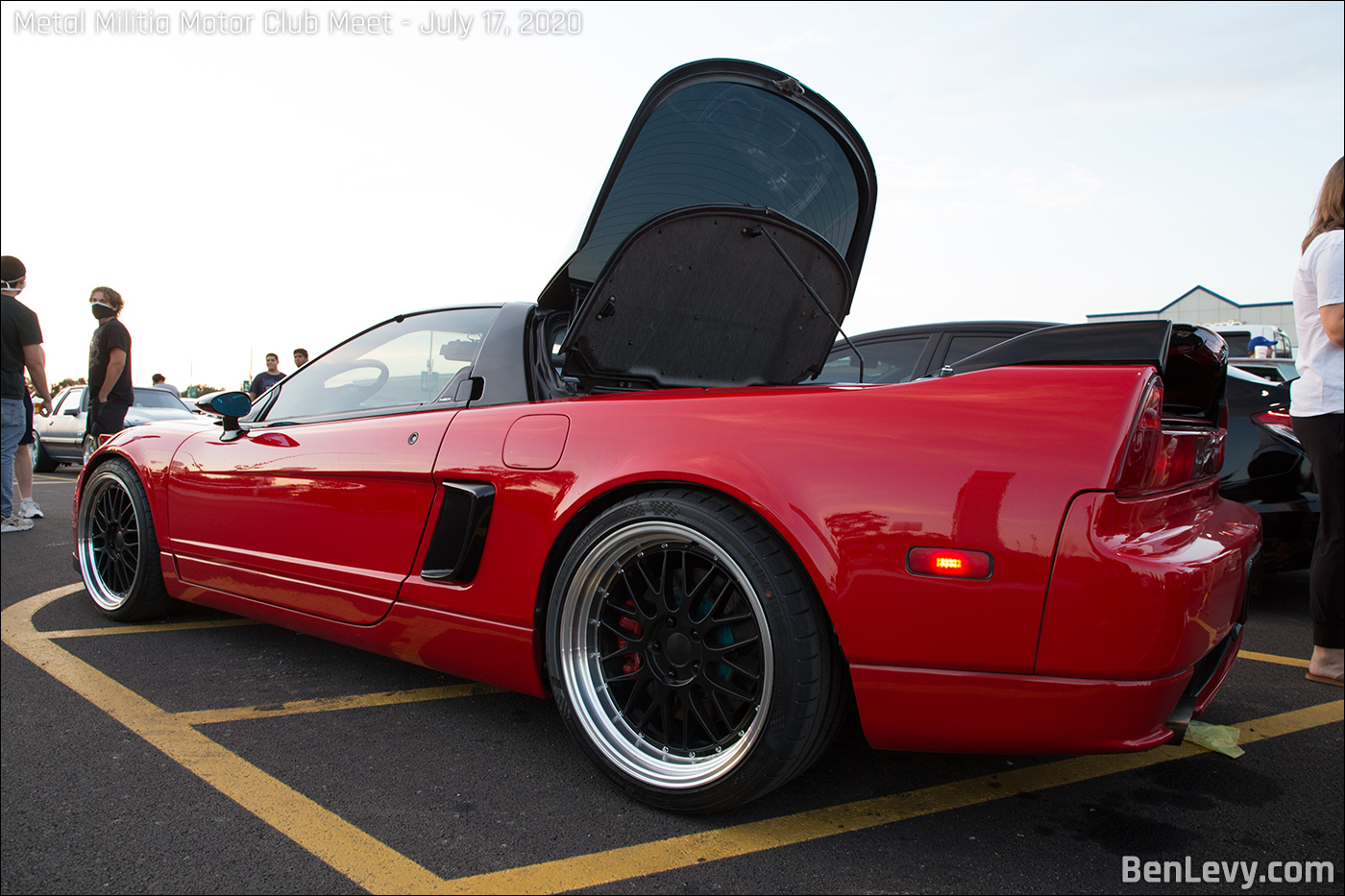 Acura NSX with trunk open