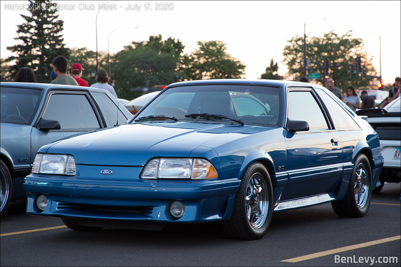 Blue Foxbody Mustang 5.0