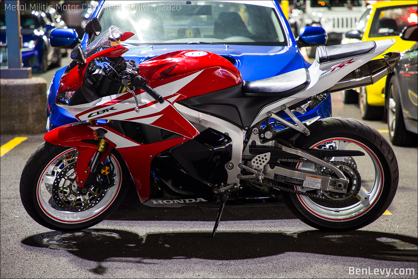 Red and White Honda CBR600RR