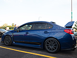 Blue Subaru WRX STI