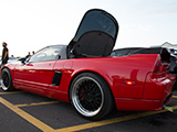 Acura NSX with trunk open