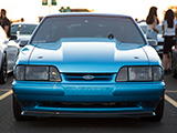 92 Bimini Blue Ford Mustang