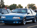 Blue Foxbody Mustang 5.0