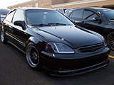 Black Honda Civic Hatchback