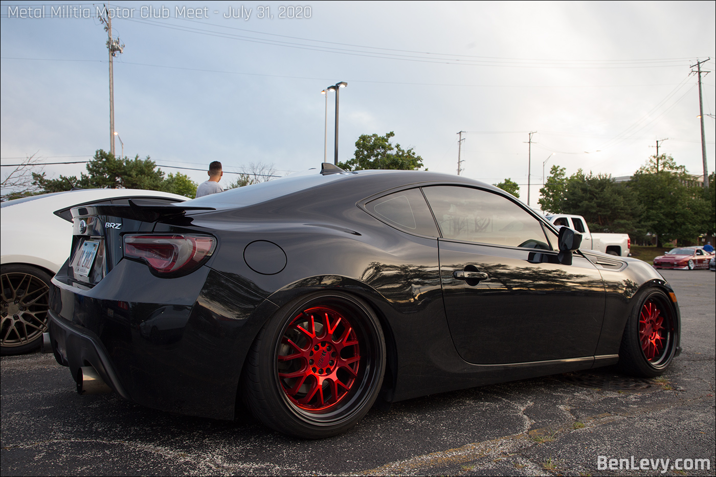 Black Subaru BRZ with F1R F21 v2 wheels