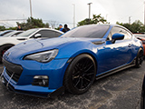 Blue Subaru BRZ