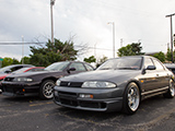 A pair of R33 Nissan Skylines