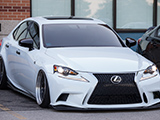 Bagged White Lexus IS
