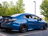 Blue Honda Civic Si Sedan
