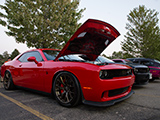 Red Dodge Challenger SRT Hellcat