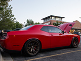 Red Dodge Challenger Hellcat