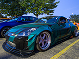 Green Nissan 350Z at Car Meet