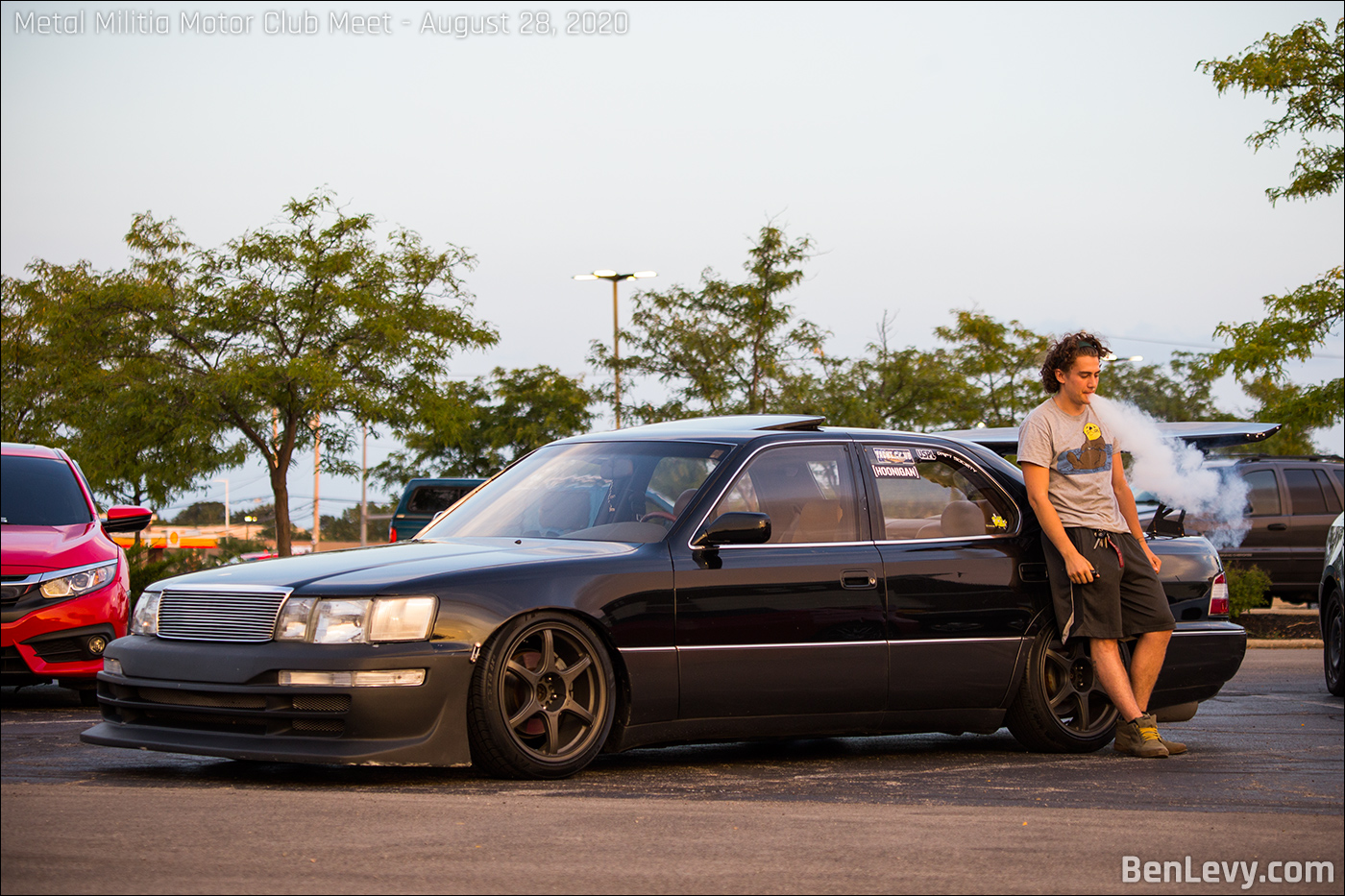 A.L. chilling with his Lexus LS430