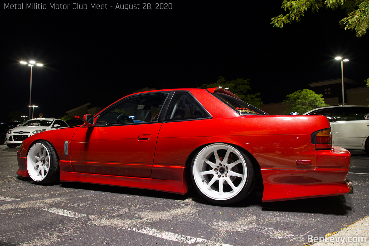 Clean S13 Nissan Coupe in Red