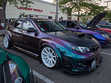 Subaru WRX with color-shifting paint