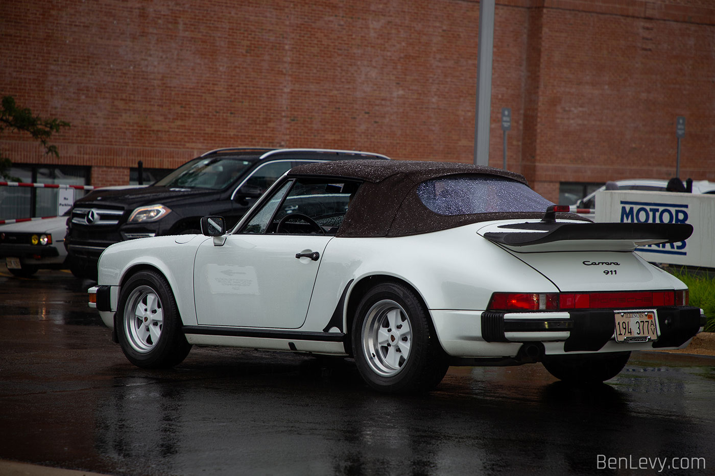 White Porsche 911 Convertible