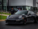 Black Porsche 911 GT3 at Motor Werks