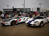 Pair of Ford GTs at Motor Werks Cars & Coffee