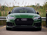 Front of Green Audi RS5