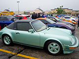 Greeen Porsche 911 Targa