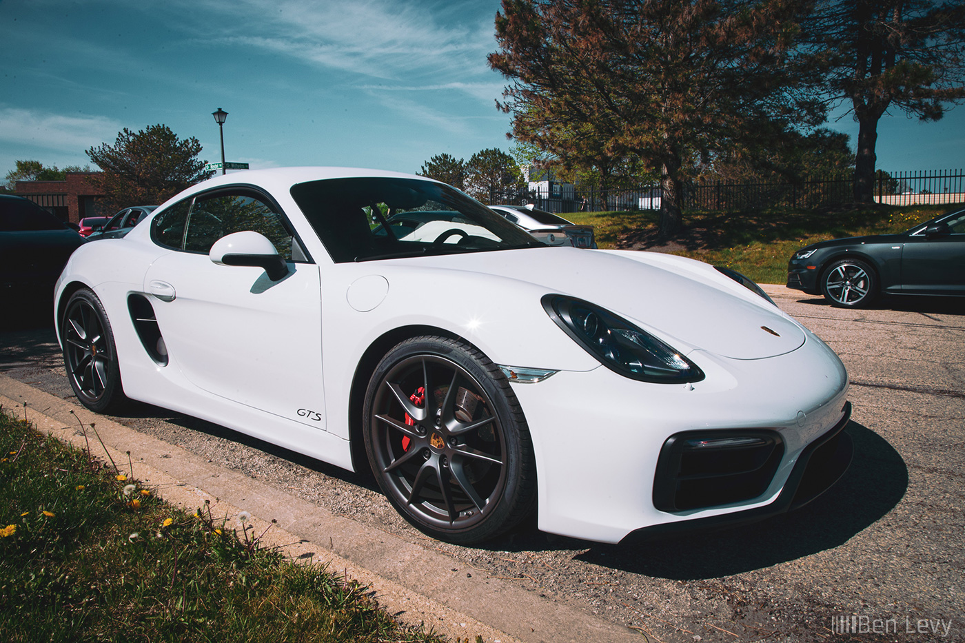 White Porsche Cayman GTS