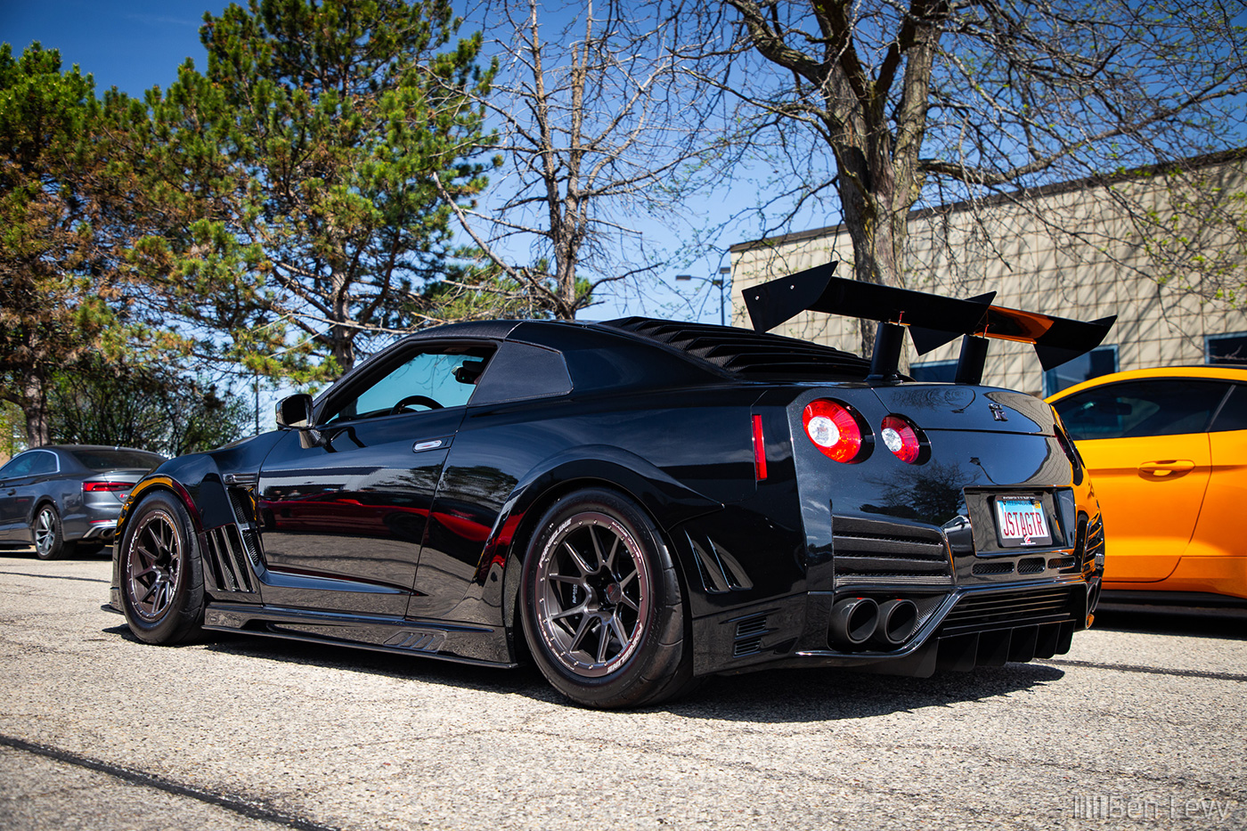 Black Nissan GT-R at North Suburbs Cars & Coffee